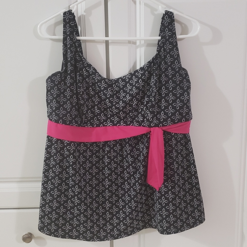 Black print Tankini